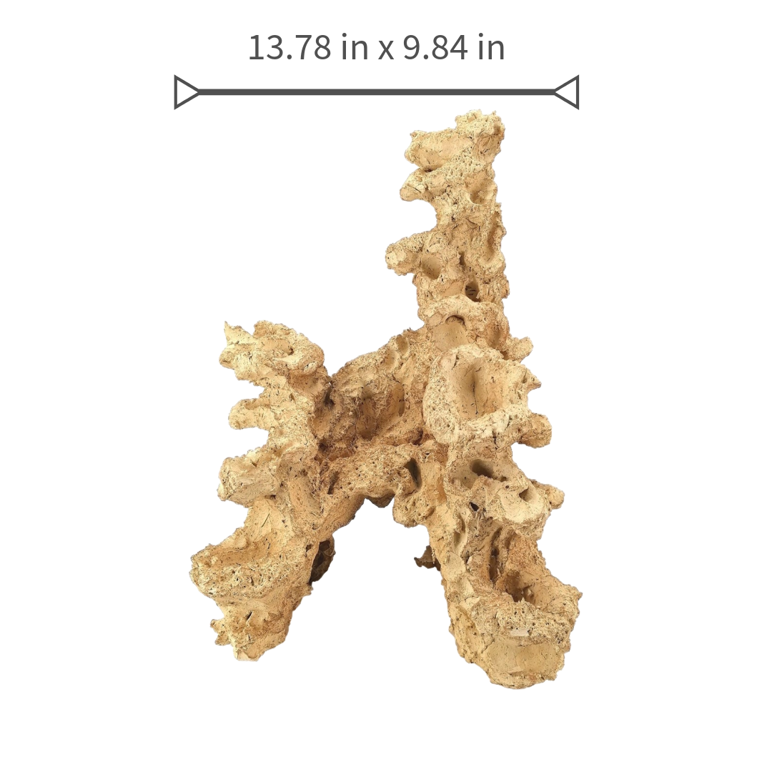 Aquaroche handcrafted live rock with reef texture
Vertical aquascape rock structure for marine aquariums
Large Aquaroche live rock piece for tall display tanks