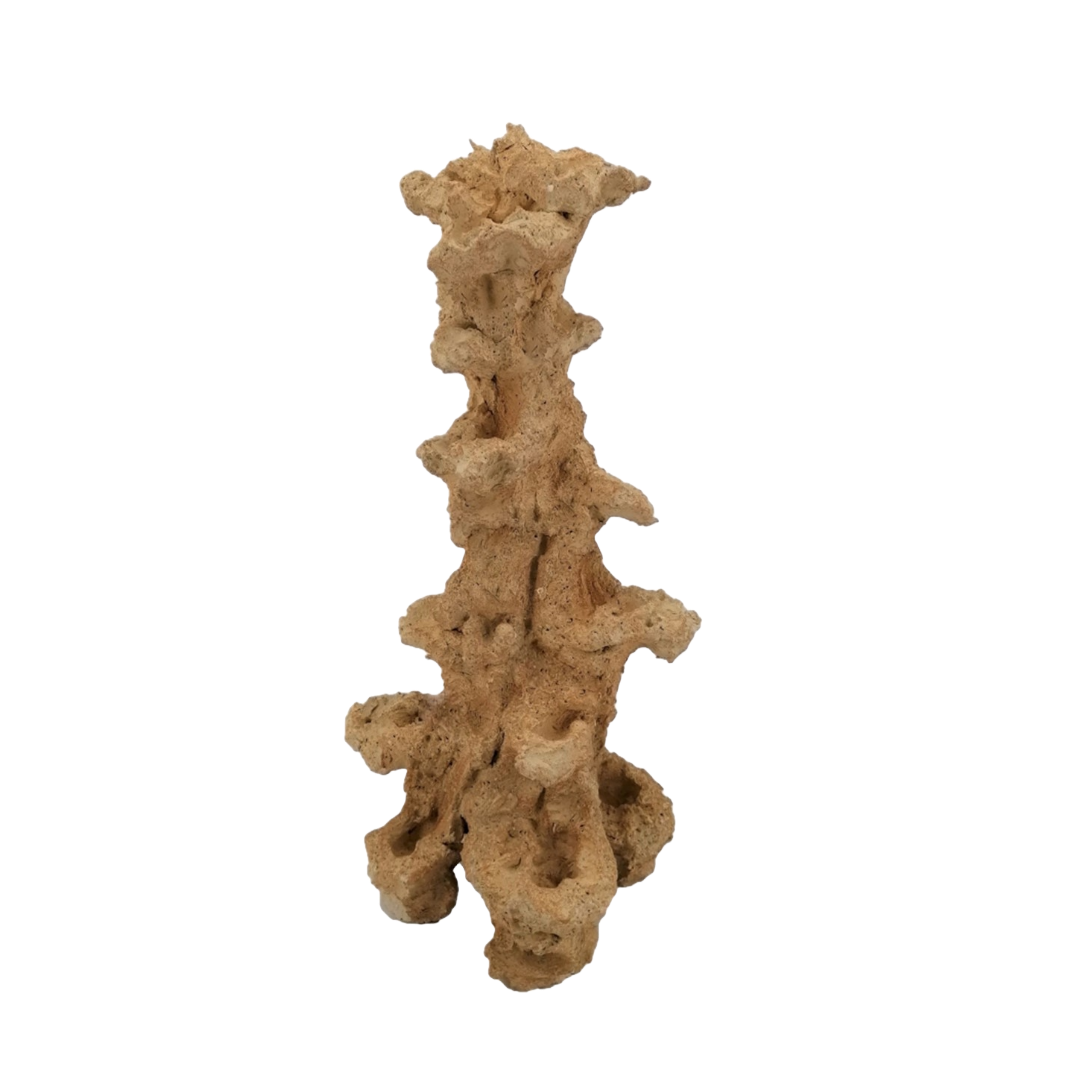Aquaroche Pillar 500858 – 21.7 in XL reef pillar rock with 6 ledges for Eco Reef Plates. Ideal for large and display marine aquariums. Provides natural biological filtration and tall vertical aquascaping support.