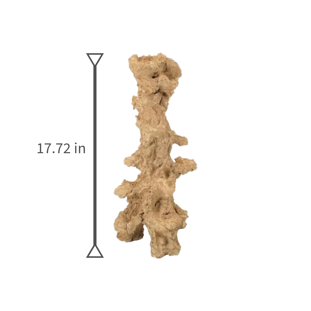 Aquaroche Pillar 0848 reef rock – large 17.7 in pillar with 5 ledges for Eco Reef Plates, neutral ceramic live-rock structure for marine aquariums.
