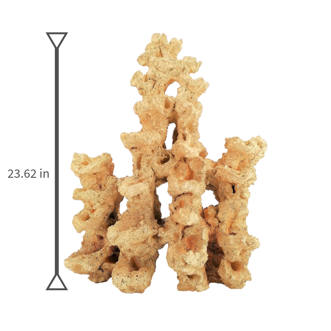 Aquaroche big reef base rock 24 inch for large reef aquarium

Aquaroche large live rock centerpiece for aquariums over 63 gallons

Handmade big reef base rock with built-in ledges for coral plates

Aquaroche eco reef big decor live rock structure

Large reef aquarium central decor live rock base