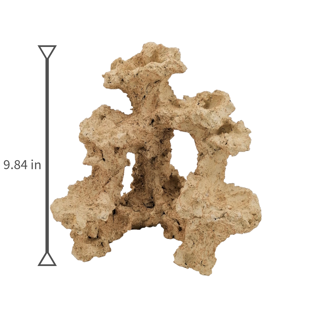 Aquaroche small and medium reef base rock 9 in

Handmade live rock reef base for freshwater and marine aquariums

Aquaroche eco reef rock with built-in ledges

Reef base rock structure for full aquarium setups

Natural live rock for reef aquascaping