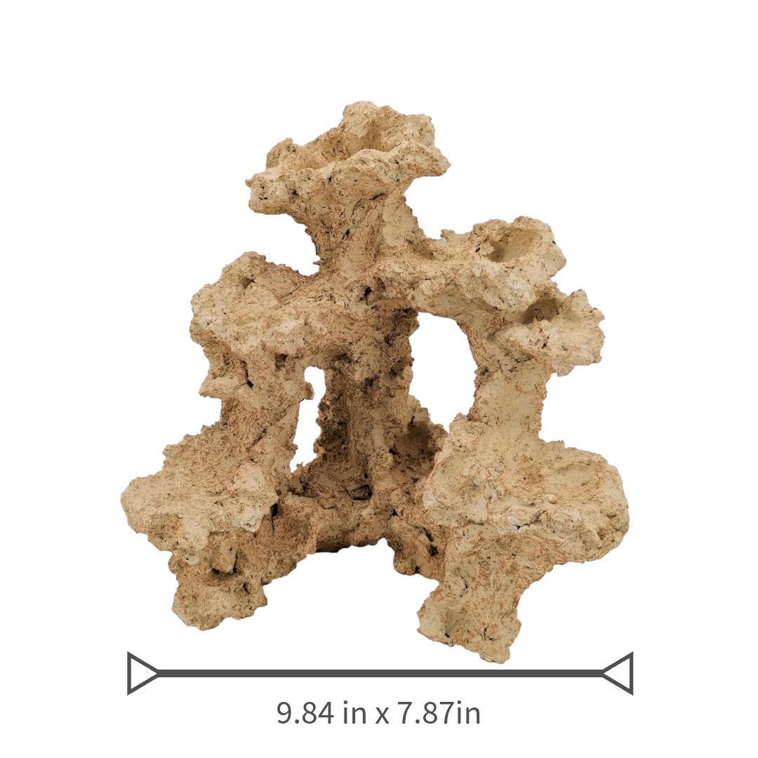 Aquaroche small and medium reef base rock 11 in

Handmade live rock reef base for freshwater and marine aquariums

Aquaroche eco reef rock with built-in ledges

Reef base rock structure for full aquarium setups

Natural live rock for reef aquascaping